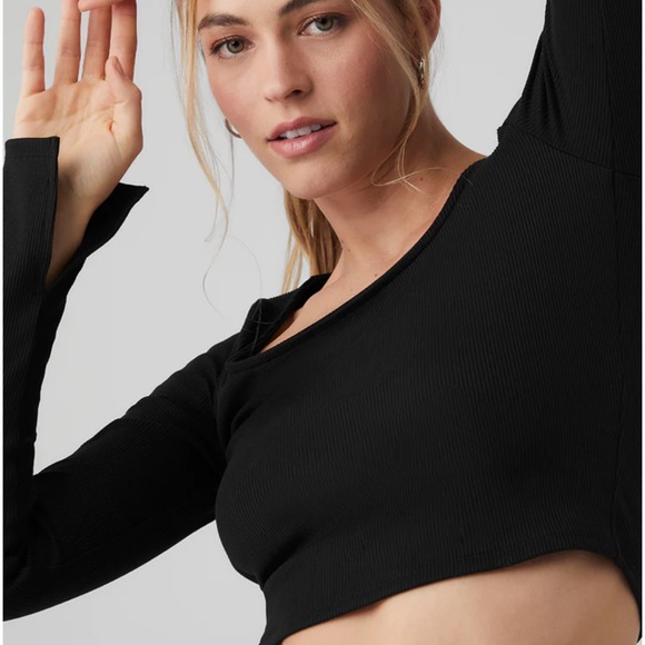 Alosoft Ribbed Show Stopper Long Sleeve Top - Picture 4 of 6